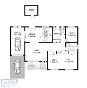 Floorplan of Homely house listing, 12B Waterford Street, Salisbury Downs SA 5108