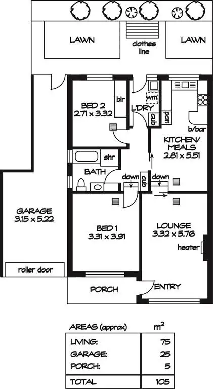 Floorplan of Homely unit listing, U6/11 Murray Avenue, Magill SA 5072