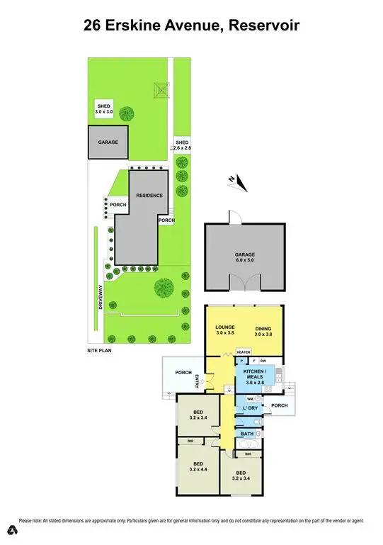 Floorplan of Homely house listing, 26 Erskine Avenue, Reservoir VIC 3073