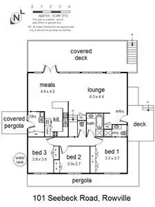 Floorplan of Homely house listing, 101 Seebeck Road, Rowville VIC 3178