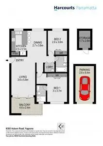 Floorplan of Homely unit listing, 6/203 Auburn Road, Yagoona NSW 2199