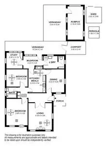 Floorplan of Homely house listing, 4 Auburn Avenue, Myrtle Bank SA 5064