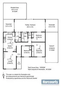 Floorplan of Homely house listing, 22 Forest Avenue, Paralowie SA 5108