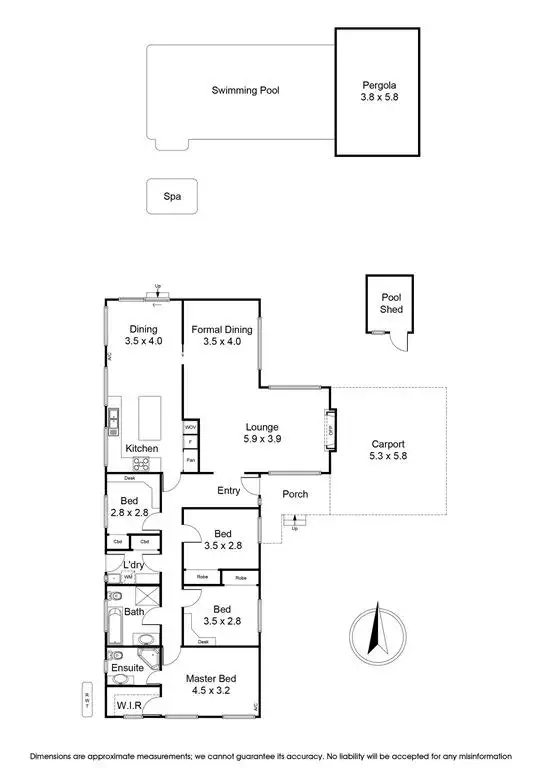 Floorplan of Homely house listing, 34 Matilda Avenue, Wantirna South VIC 3152