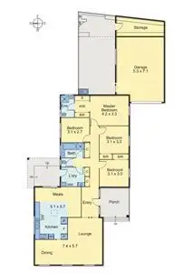 Floorplan of Homely house listing, 16 Nancye Drive, Lalor VIC 3075