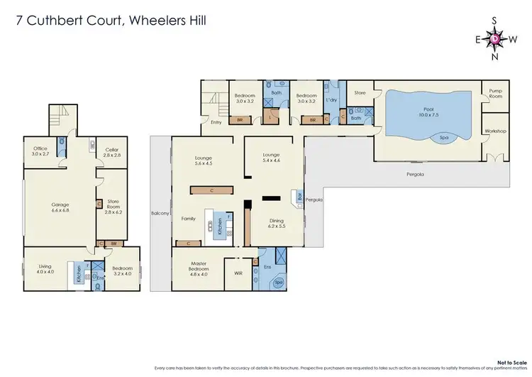 Floorplan of Homely house listing, 7 Cuthbert Court, Wheelers Hill VIC 3150