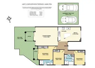 Floorplan of Homely unit listing, 2/38 Riverview Terrace, Hamilton QLD 4007