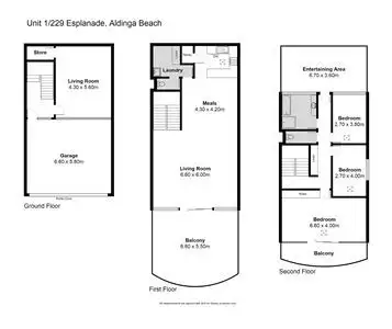 Floorplan of Homely house listing, 1/229 Esplanade, Aldinga Beach SA 5173