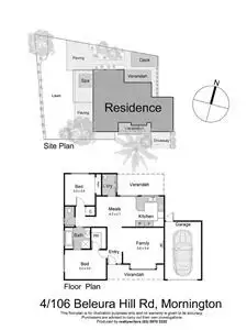 Floorplan of Homely unit listing, 4/106 Beleura Hill Road, Mornington VIC 3931