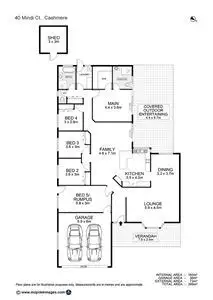 Floorplan of Homely house listing, 40 Mindi Court, Cashmere QLD 4500
