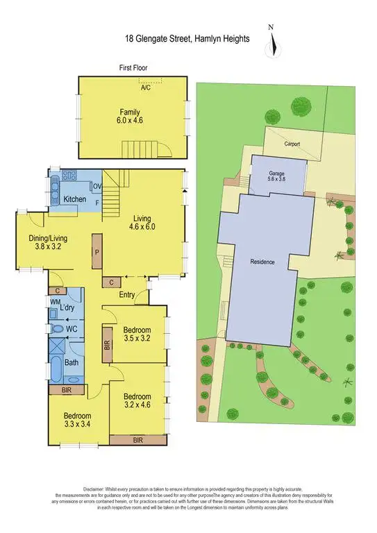 Floorplan of Homely house listing, 18 Glengate Street, Hamlyn Heights VIC 3215