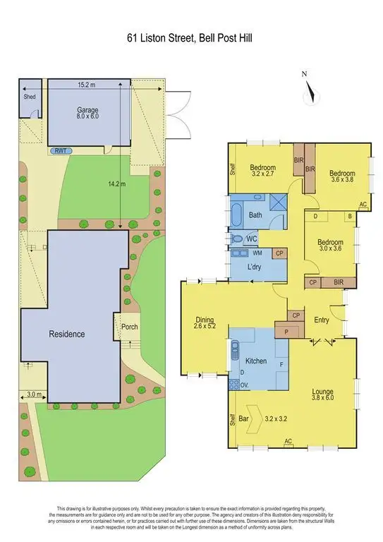 Floorplan of Homely house listing, 61 Liston Street, Bell Post Hill VIC 3215