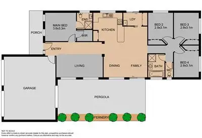 Floorplan of Homely house listing, 4 Ella Paige Place, Carrum Downs VIC 3201