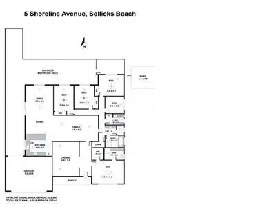 Floorplan of Homely house listing, 5 Shoreline Avenue, Sellicks Beach SA 5174