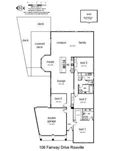 Floorplan of Homely house listing, 106 Fairway Drive, Rowville VIC 3178
