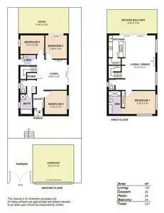 Floorplan of Homely house listing, 4 Lichen Walk, Aldinga Beach SA 5173