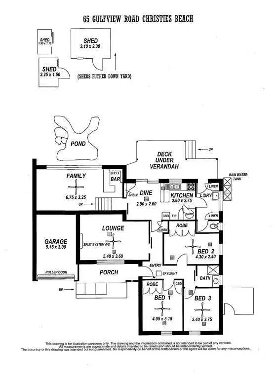 Floorplan of Homely house listing, 65 Gulfview Road, Christies Beach SA 5165