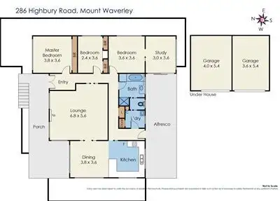Floorplan of Homely house listing, 286 Highbury Road, Mount Waverley VIC 3149