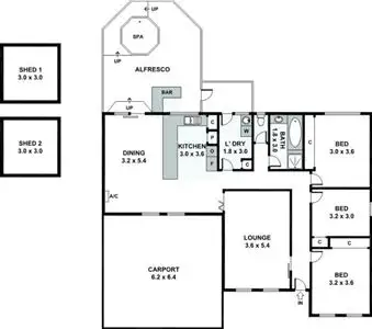 Floorplan of Homely house listing, 129 Allister Avenue, Knoxfield VIC 3180