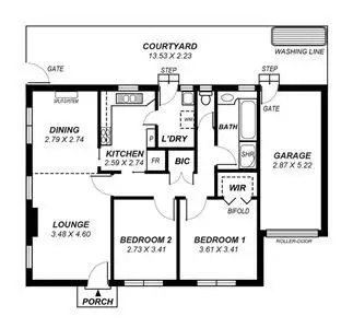 Floorplan of Homely unit listing, 1/11 Seaton Avenue, Hazelwood Park SA 5066