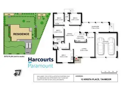Floorplan of Homely house listing, 13 Krista Place, Tahmoor NSW 2573