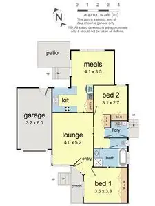 Floorplan of Homely unit listing, 7/6 Donald Street, Croydon VIC 3136