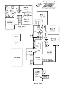 Floorplan of Homely house listing, 8 Evon Avenue, Ringwood East VIC 3135