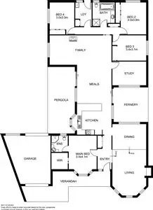 Floorplan of Homely house listing, 10 Streeton Court, Skye VIC 3977