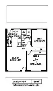 Floorplan of Homely unit listing, 4/52 George Street, Clarence Park SA 5034