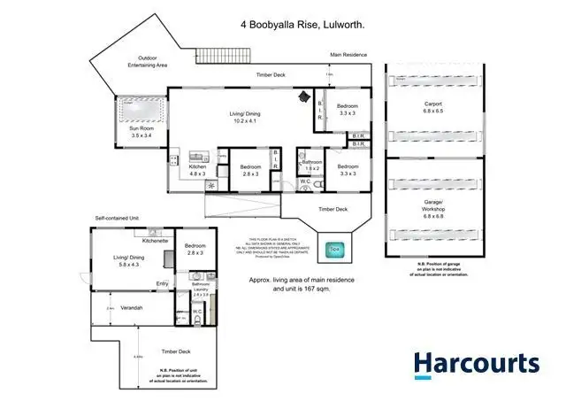 Floorplan of Homely house listing, 4 Boobyalla Rise, Lulworth TAS 7252