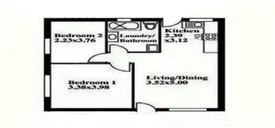Floorplan of Homely unit listing, 1/81 Windsor Grove, Klemzig SA 5087