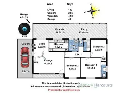Floorplan of Homely house listing, 8 Paul Street, Riverton SA 5412