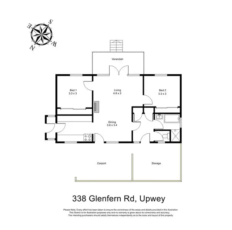 Floorplan of Homely house listing, 338 Glenfern Road, Upwey VIC 3158