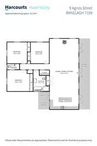 Floorplan of Homely house listing, 9 Agnes Street, Ranelagh TAS 7109