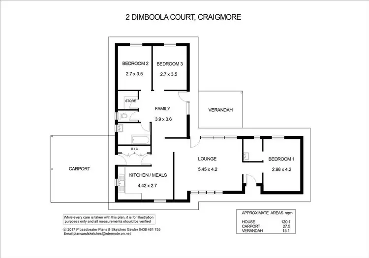 Floorplan of Homely house listing, 2 Dimboola Court, Craigmore SA 5114