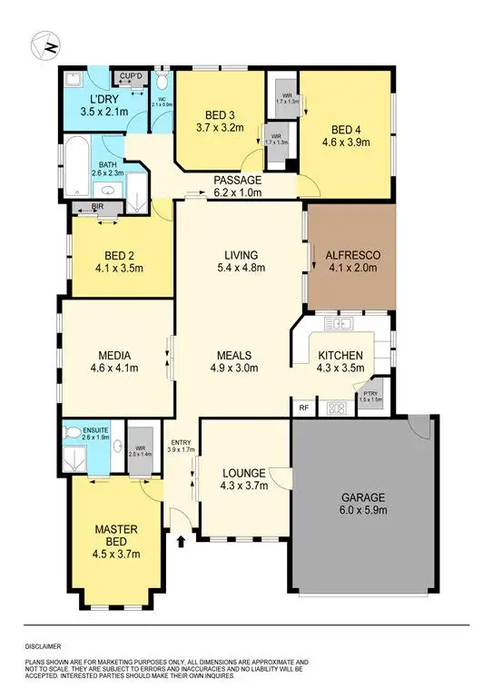 Floorplan of Homely house listing, 5 Maxwell Street, Cardigan Village VIC 3352