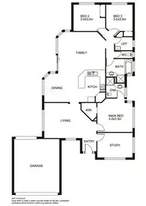 Floorplan of Homely house listing, 4 Michelle Drive, Berwick VIC