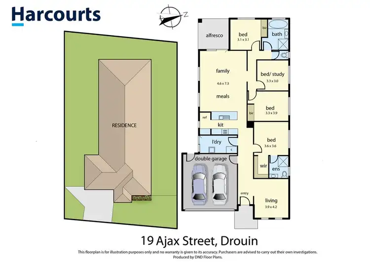 Floorplan of Homely house listing, 19 Ajax Street, Drouin VIC 3818