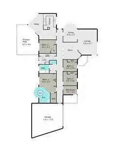 Floorplan of Homely house listing, 12 Spielberg Court, Wendouree VIC 3355