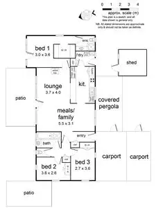 Floorplan of Homely house listing, 1 Gumtree Close, Croydon VIC 3136