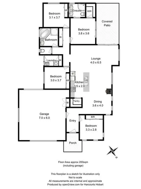 Floorplan of Homely house listing, 26 Corlacus Drive, Kingston TAS 7050