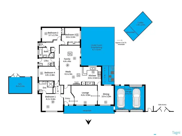 Floorplan of Homely house listing, 15 Glenalvon Drive (Cnr Proctor St), Flagstaff Hill SA 5159