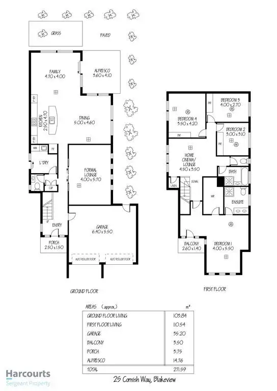 Floorplan of Homely house listing, 25 Cornish Way, Blakeview SA 5114