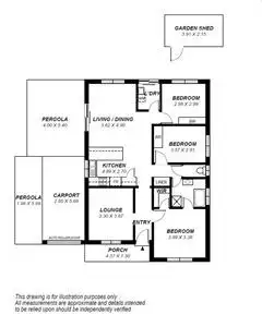 Floorplan of Homely unit listing, 4/1701 Golden Grove Road, Greenwith SA 5125