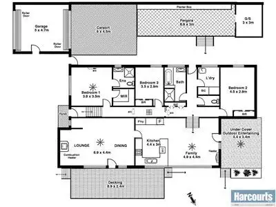 Floorplan of Homely house listing, 88 Bellaview Road, Flagstaff Hill SA 5159