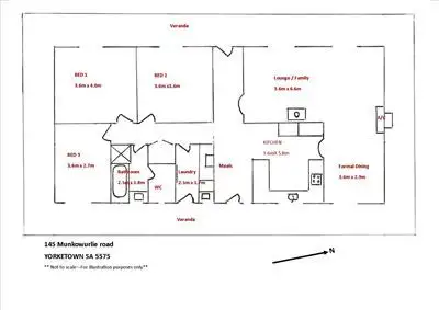 Floorplan of Homely house listing, 145 Munkowurlie road, Yorketown SA 5576