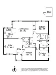 Floorplan of Homely unit listing, 3/207 Boronia Road, Boronia VIC 3155
