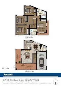 Floorplan of Homely townhouse listing, 9/211 Stephen Street, Blacktown NSW 2148