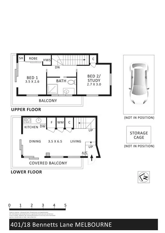 Floorplan of Homely apartment listing, 41/16-18 Bennetts Lane, Melbourne VIC 3000