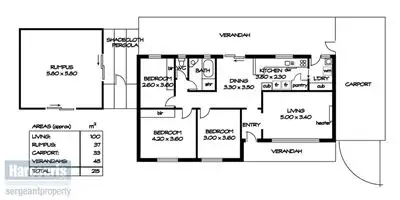 Floorplan of Homely house listing, 13 O'Brien Avenue, Salisbury Downs SA 5108